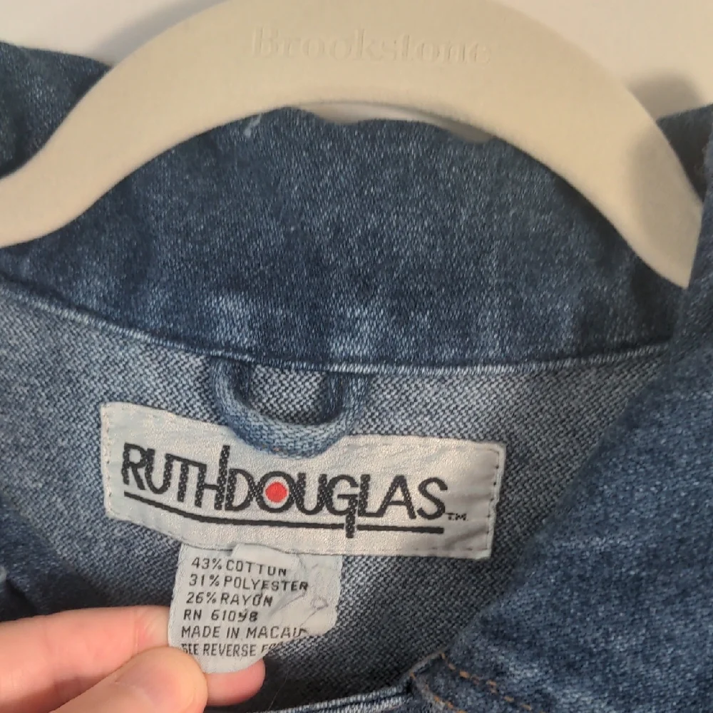 Vintage Retro  80's Dark Blue Jean Jacket Stranger Things Small - Picture 5 of 9